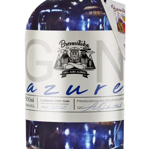 Gin Azure - London Dry Gin - Premium- Brennstube 500 ml